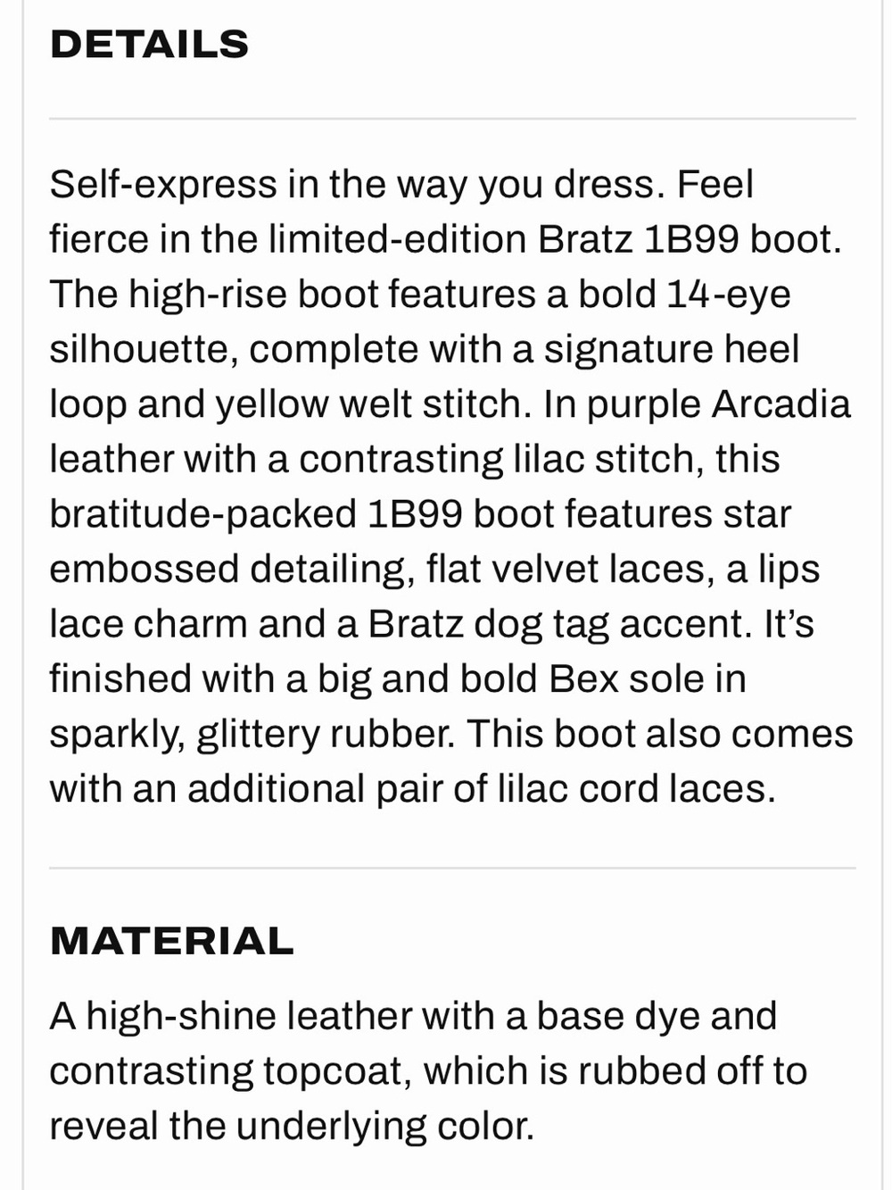 Dr Martens x Bratz 1B99 Arcadia Boot Limited Edition - Picture 5 of 16